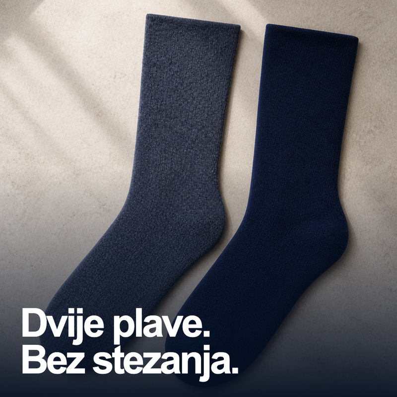 Naloži sliko v pregledovalnik galerij, Dvije plave nijanse Dr. Füss čarapa bez stezanja