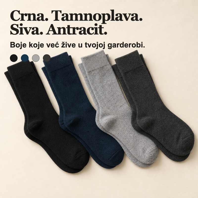 Učitajte sliku u galerijski prikaz, Dr. Füss čarape u crnoj, tamnoplavoj, sivoj i antracit boji

