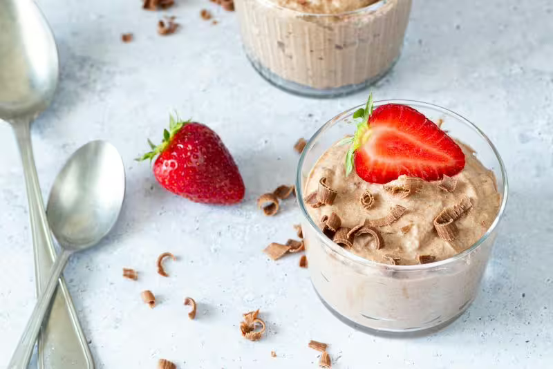 Chocolate mousse made from 2 ingredients
