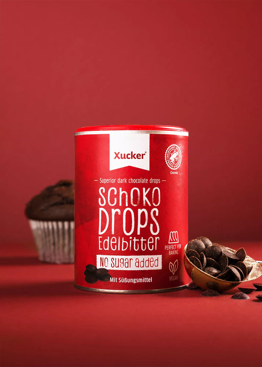 Vegane Schoko-Drops Edelbitter mit Xylit