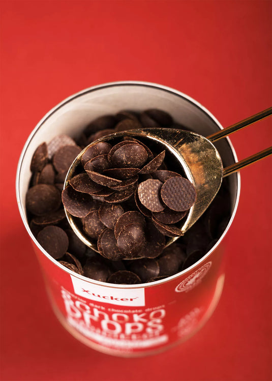 Vegane Schoko-Drops Edelbitter mit Xylit