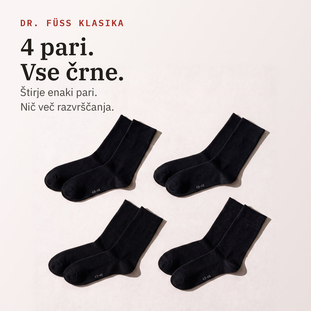 Dr. Füss Klasika — Črne — Vsebina paketa