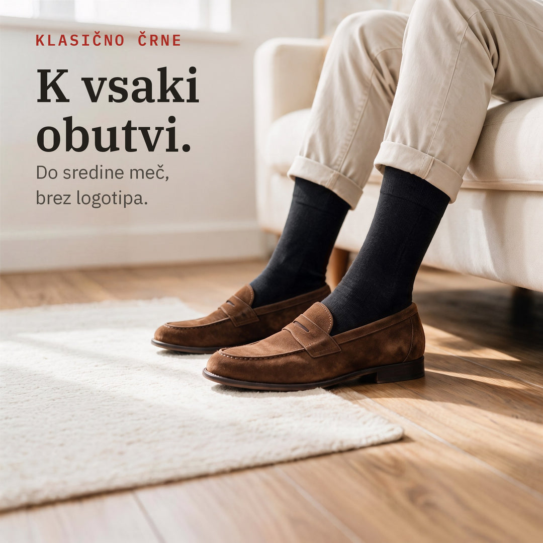 Dr. Füss Klasika — Črne — Z vsakdanjo obutvijo