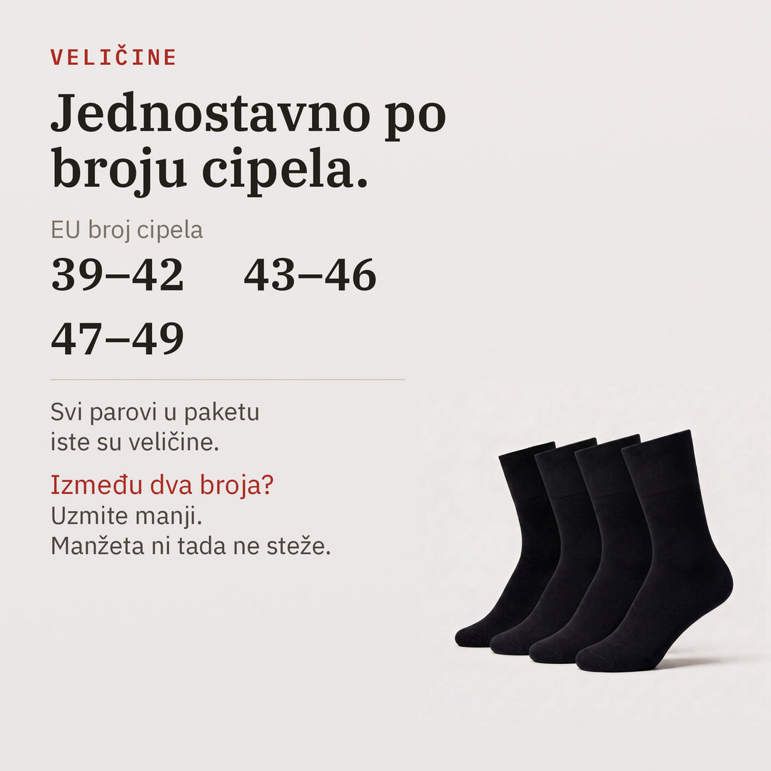 Dr. Füss Klasika — Crne — Veličine po EU broju cipela